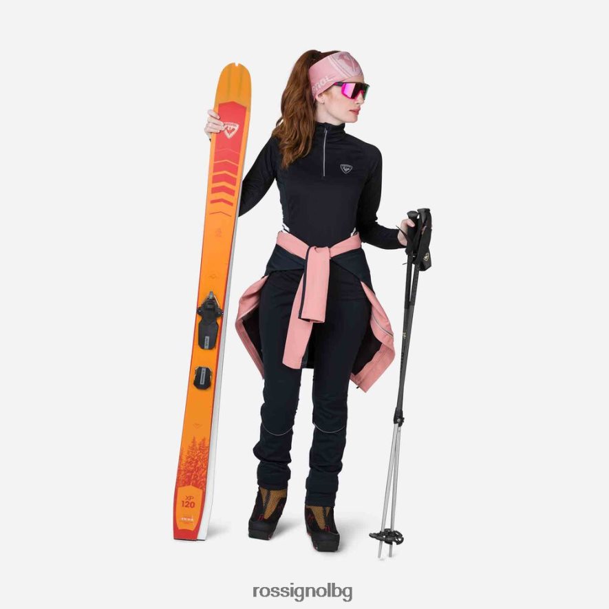 бг Rossignol Жени Poursuite горна част с половин цип черен 68DD2T865 върхове