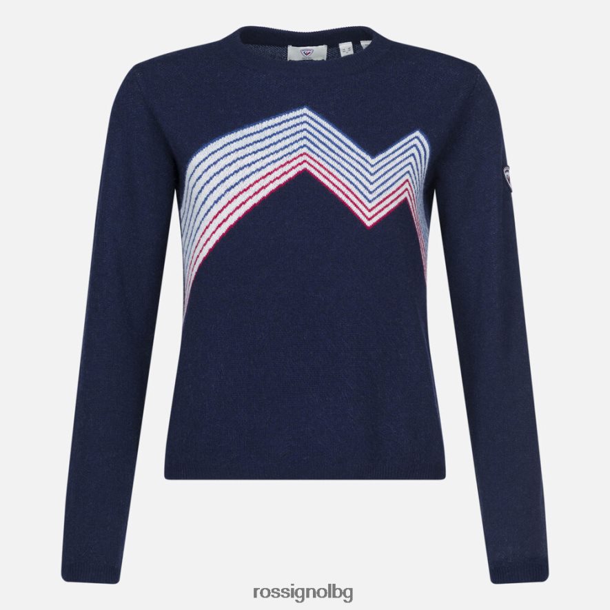 бг Rossignol Жени планинско горнище с кръгла яка тъмно синьо 68DD2T885 върхове