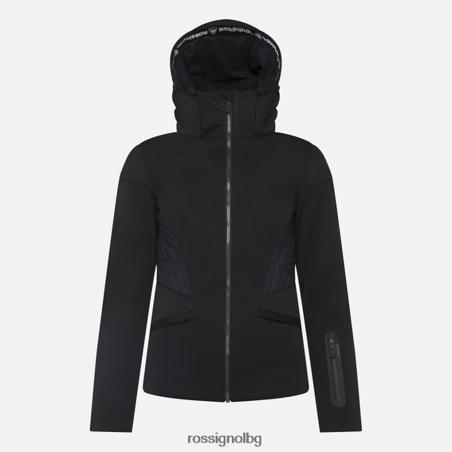 бг Rossignol Жени софтшел плоско ски яке черен 68DD2T988 върхове
