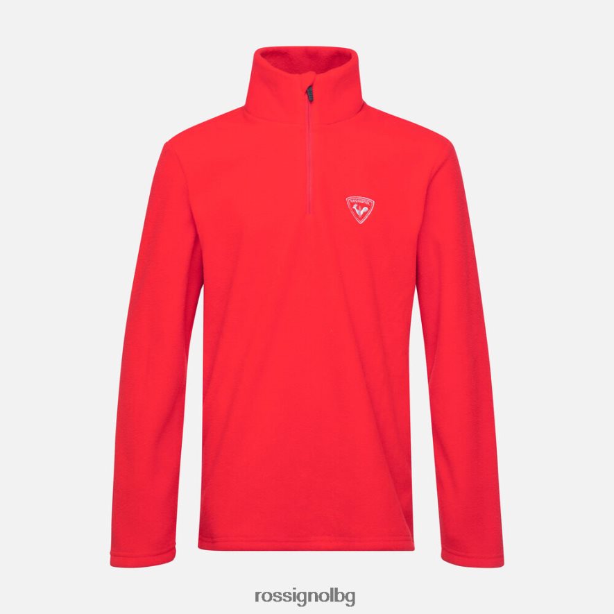 бг Rossignol момчета поларено горнище с половин цип спортсред 68DD2T1139 върхове