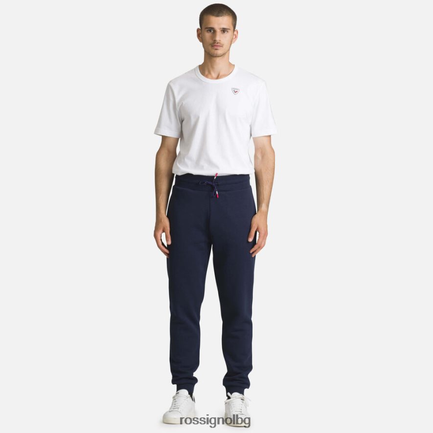 бг Rossignol мъже памучен спортен панталон с лого тъмно синьо 68DD2T256 дъна