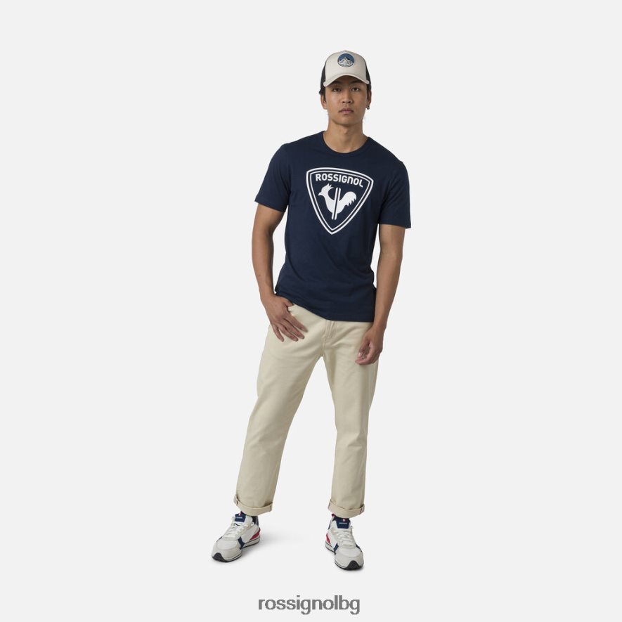 бг Rossignol мъже тениска с лого тъмно синьо 68DD2T291 върхове