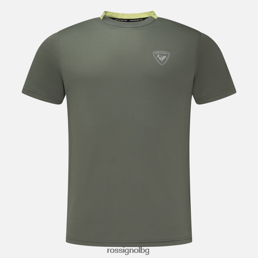 бг Rossignol мъже активен тениска абаносово зелено 68DD2T87 върхове