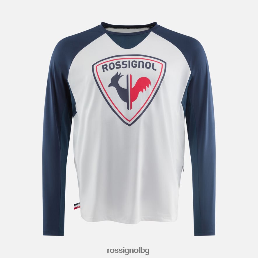 бг Rossignol мъже трико с дълъг ръкав класическа кройка bbr 68DD2T95 върхове