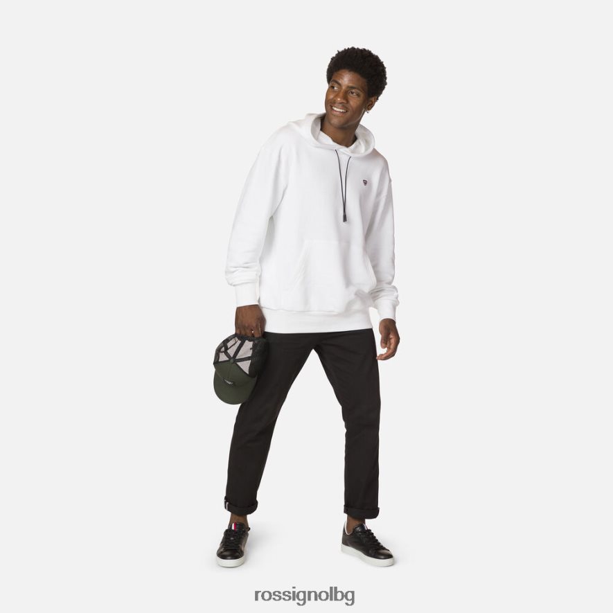 бг Rossignol мъже суичър с качулка бяло 68DD2T493 върхове