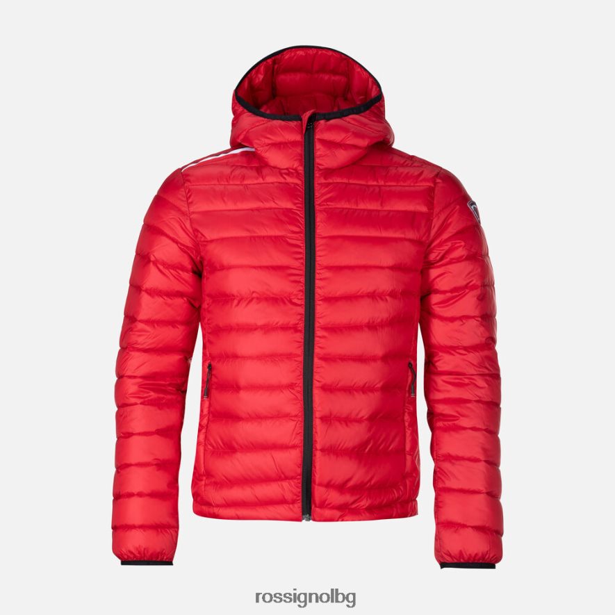 бг Rossignol мъже изолирано яке с качулка 180гр кармин 68DD2T341 върхове