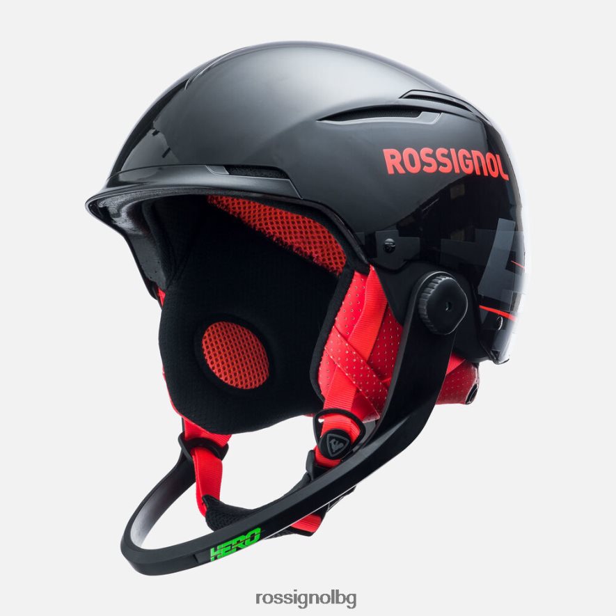 бг Rossignol унисекс каска герой слалом удари с chingguard нов стил 68DD2T613 спорт