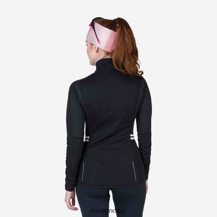 бг Rossignol Жени Poursuite горна част с половин цип черен 68DD2T865 върхове