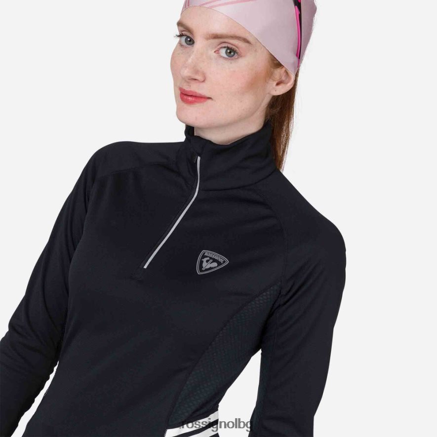 бг Rossignol Жени Poursuite горна част с половин цип черен 68DD2T865 върхове