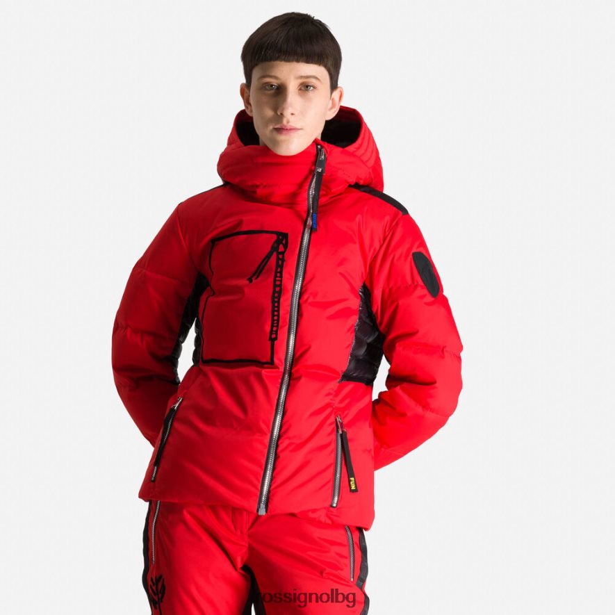 бг Rossignol Жени jcc звездно пухено яке червен 68DD2T795 върхове