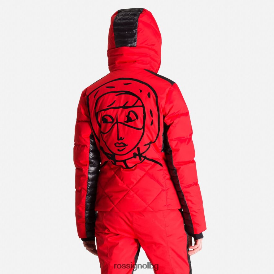 бг Rossignol Жени jcc звездно пухено яке червен 68DD2T795 върхове