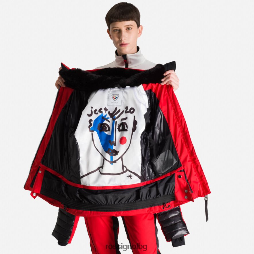 бг Rossignol Жени jcc звездно пухено яке червен 68DD2T795 върхове