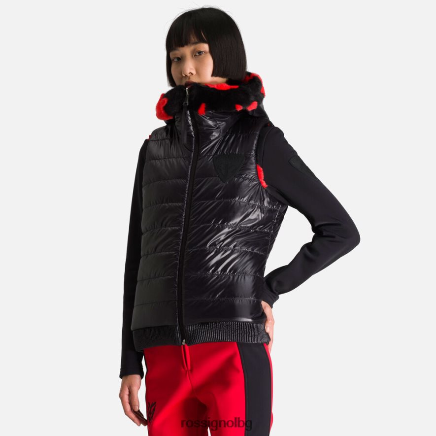бг Rossignol Жени jcc обърната жилетка черен 68DD2T1055 върхове