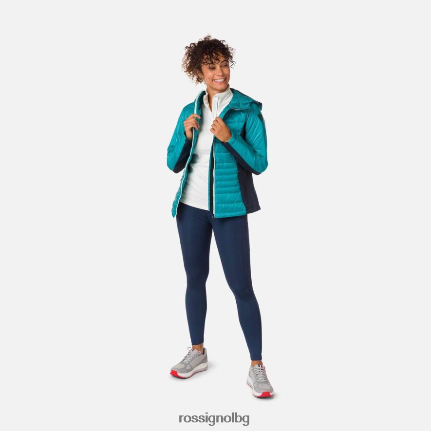 бг Rossignol Жени skpr хибридно леко яке тъмен изумруд 68DD2T1045 върхове