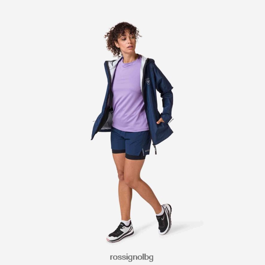 бг Rossignol Жени активно яке за дъжд тъмно синьо 68DD2T871 върхове