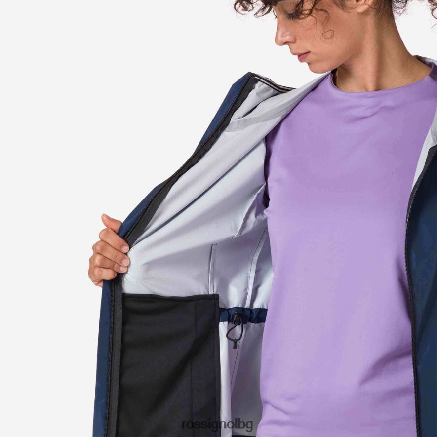 бг Rossignol Жени активно яке за дъжд тъмно синьо 68DD2T871 върхове