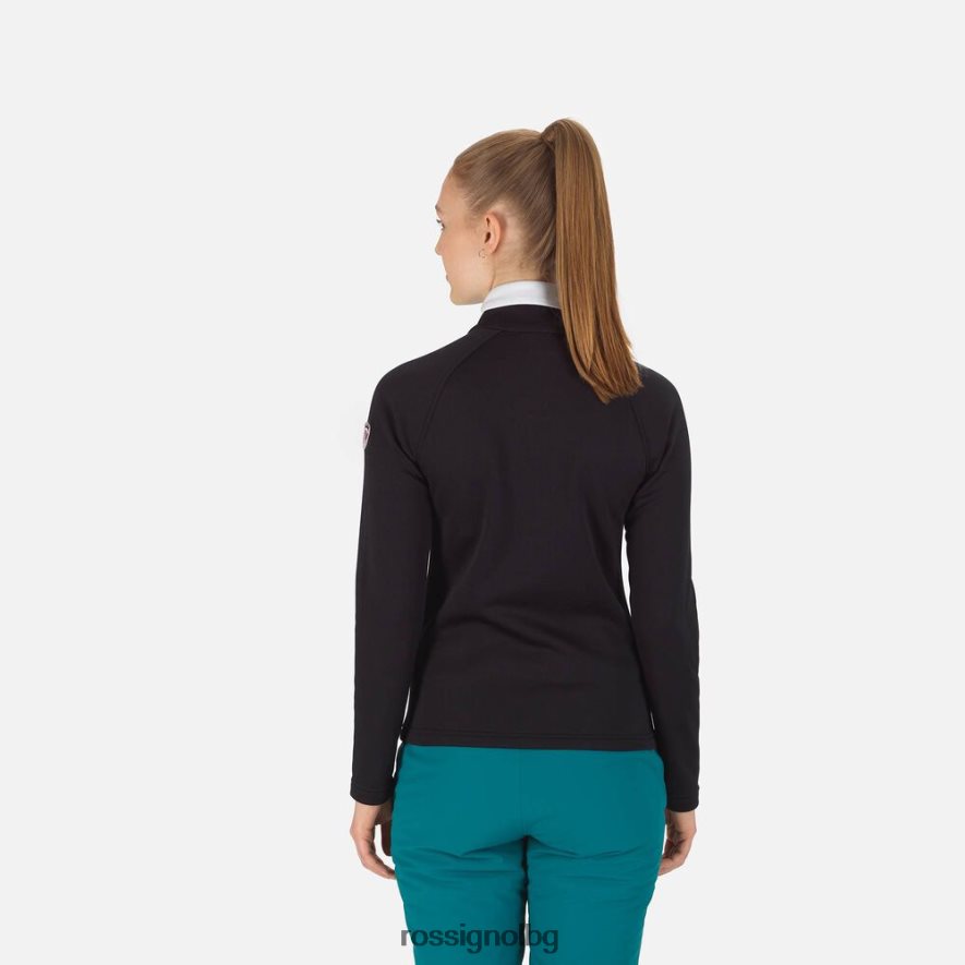 бг Rossignol Жени въздушен полар с пълен цип черен 68DD2T709 върхове