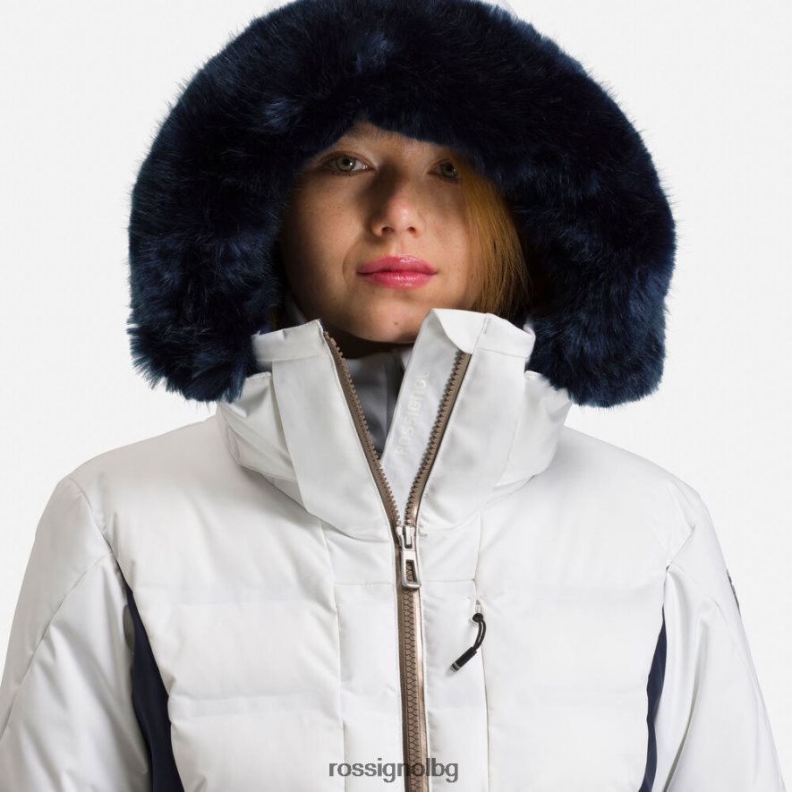 бг Rossignol Жени заминаване ски яке бяло 68DD2T793 върхове
