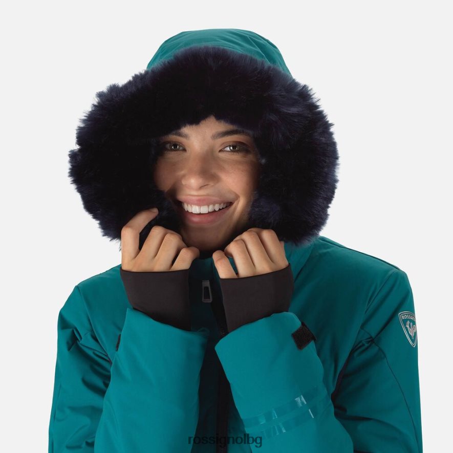бг Rossignol Жени заминаване ски яке тъмен изумруд 68DD2T987 върхове