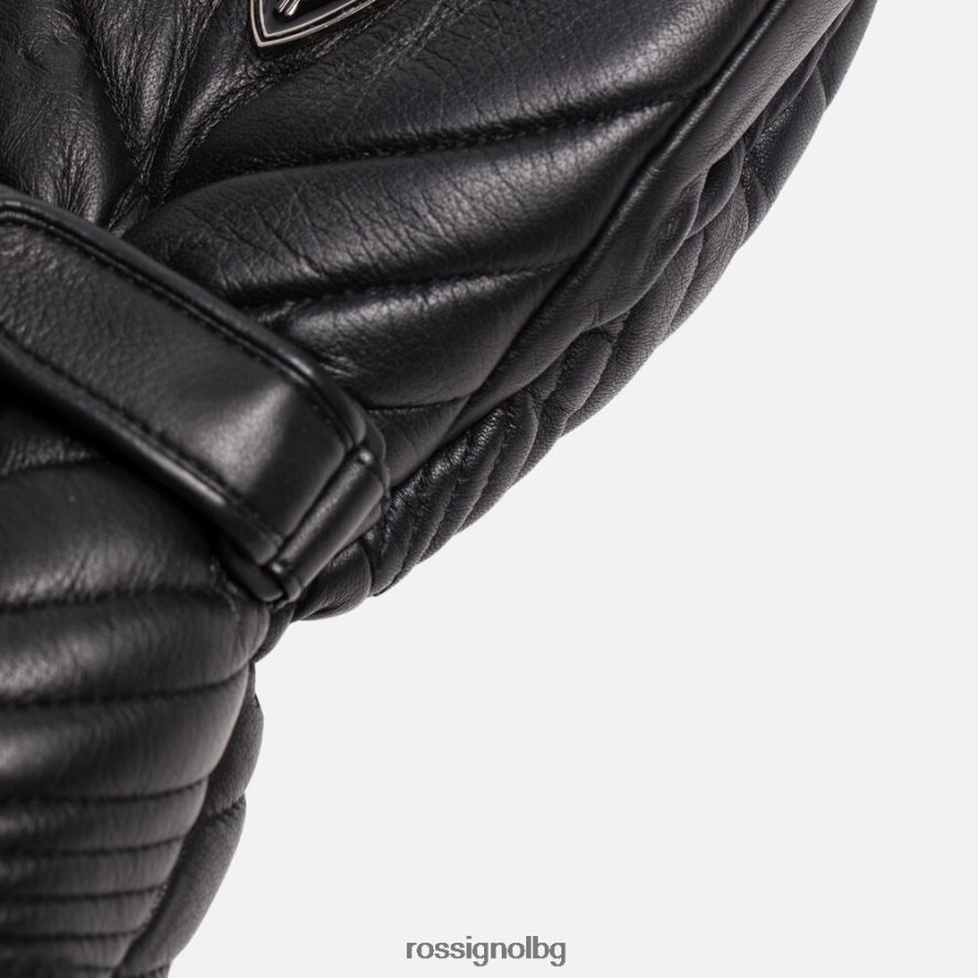 бг Rossignol Жени изберете кожени водоустойчиви ръкавици за ски черен 68DD2T761 аксесоари