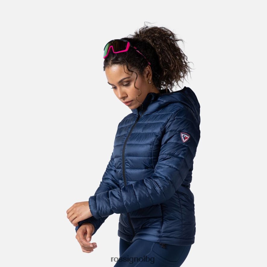 бг Rossignol Жени изолирано яке с качулка 180гр тъмно синьо 68DD2T936 върхове