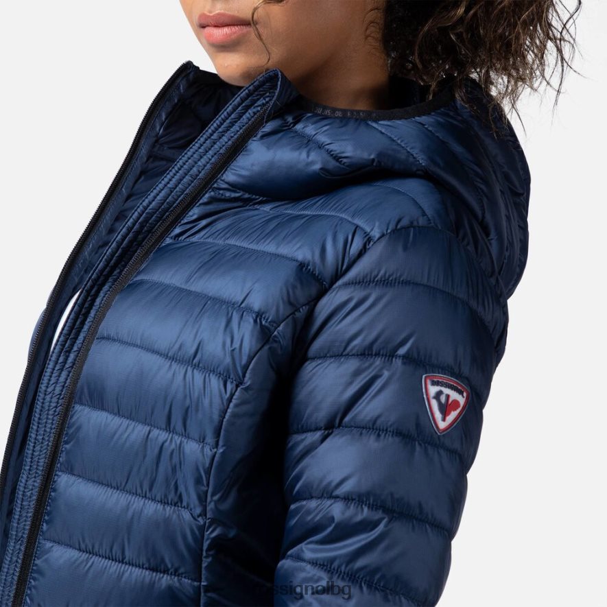 бг Rossignol Жени изолирано яке с качулка 180гр тъмно синьо 68DD2T936 върхове