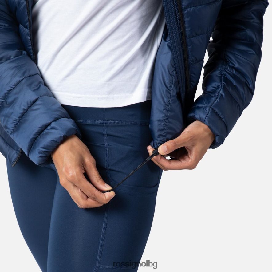 бг Rossignol Жени изолирано яке с качулка 180гр тъмно синьо 68DD2T936 върхове