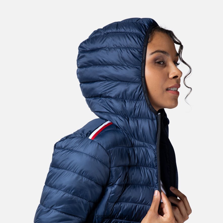 бг Rossignol Жени изолирано яке с качулка 180гр тъмно синьо 68DD2T936 върхове