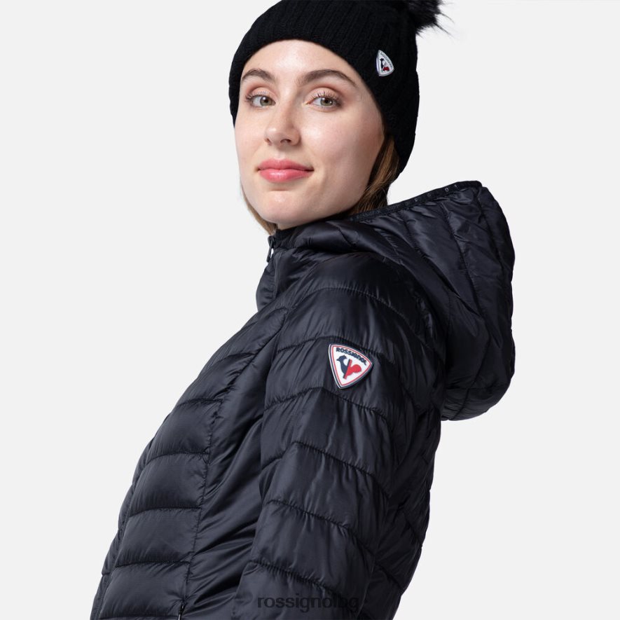 бг Rossignol Жени изолирано яке с качулка 180гр черен 68DD2T937 върхове