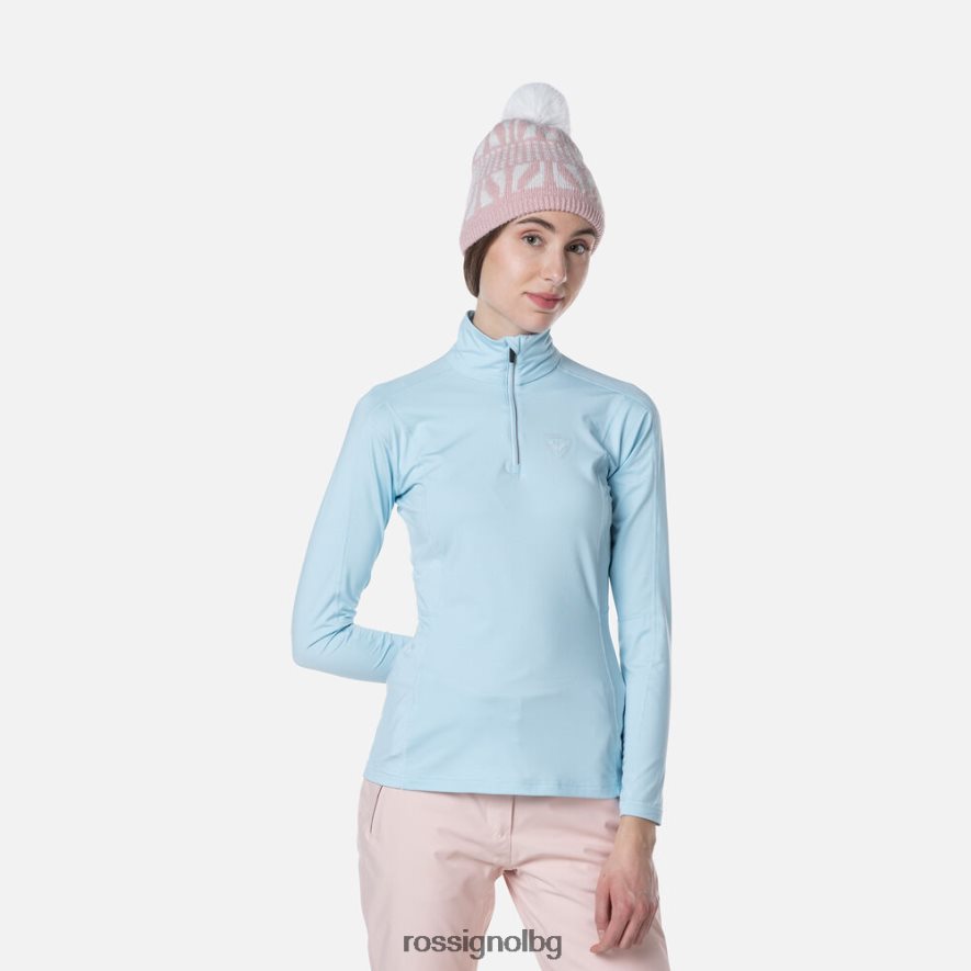 бг Rossignol Жени класическа горна част с основен слой с половин цип ледник 68DD2T1058 върхове