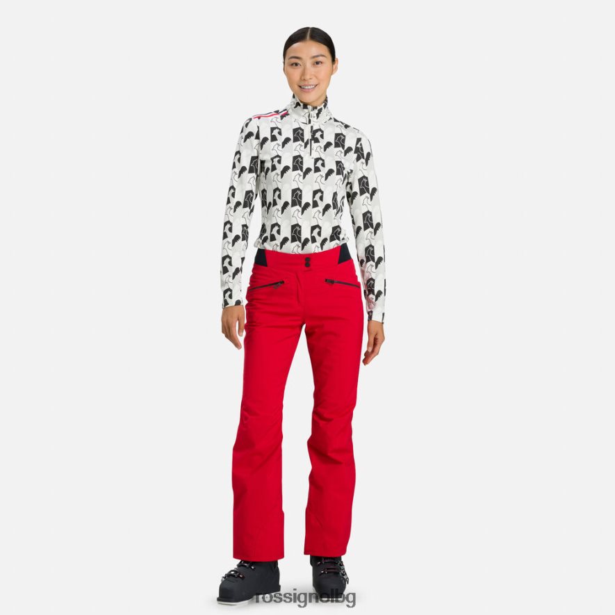 бг Rossignol Жени класически ски панталони кармин 68DD2T775 дъна