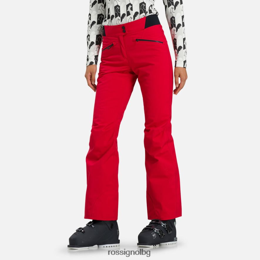 бг Rossignol Жени класически ски панталони кармин 68DD2T775 дъна