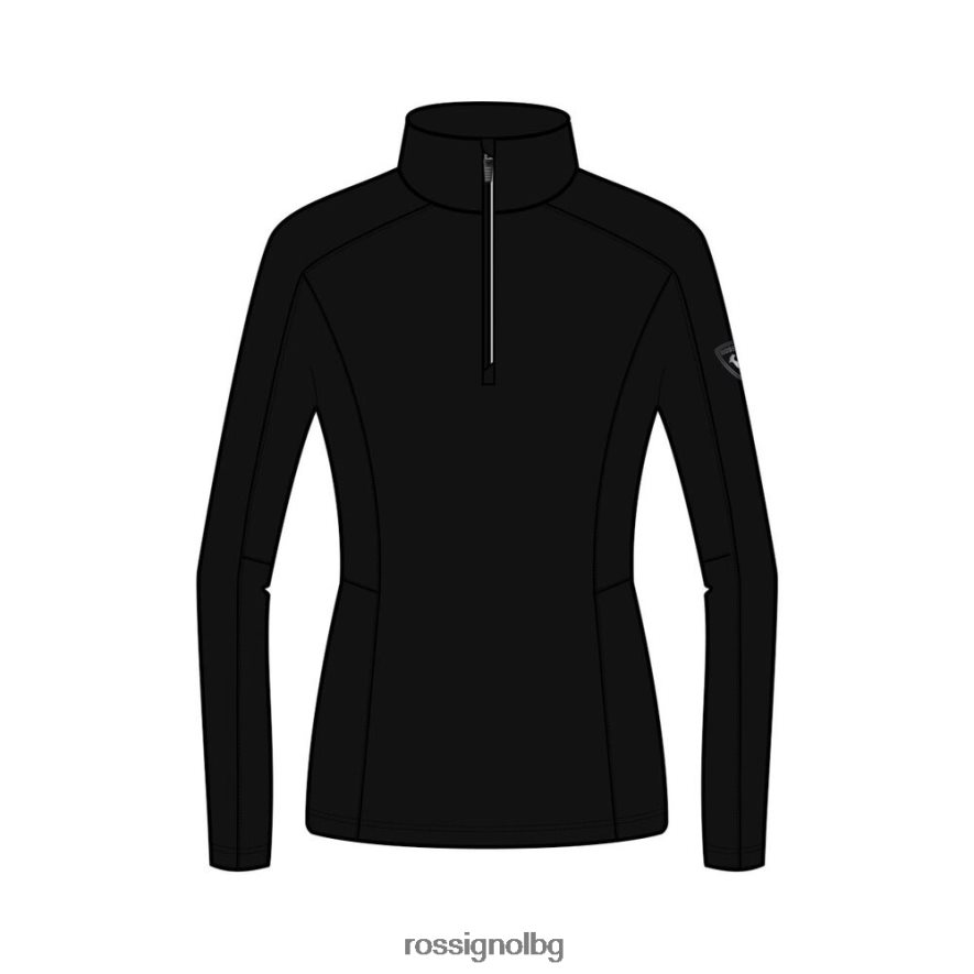 бг Rossignol Жени класически слой с 1/2 цип черен 68DD2T724 върхове