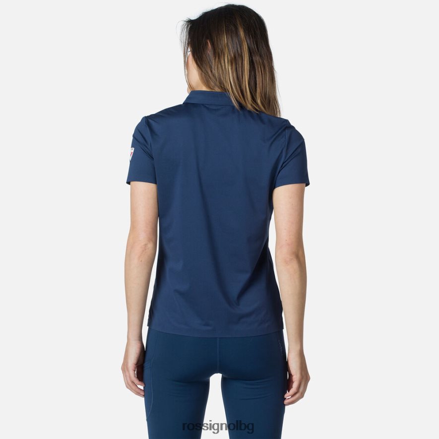 бг Rossignol Жени лека дишаща поло тениска тъмно синьо 68DD2T693 върхове