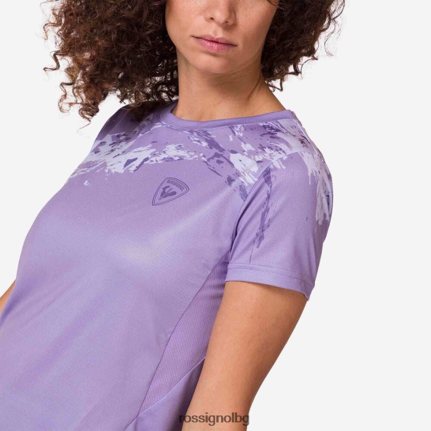 бг Rossignol Жени лека тениска лавандула сиво 68DD2T764 върхове
