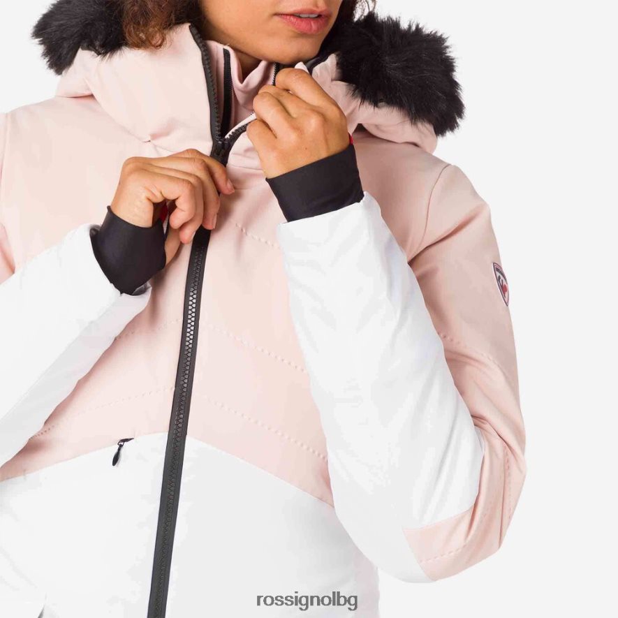 бг Rossignol Жени мериносово теренно ски яке прахообразно розово 68DD2T1018 върхове
