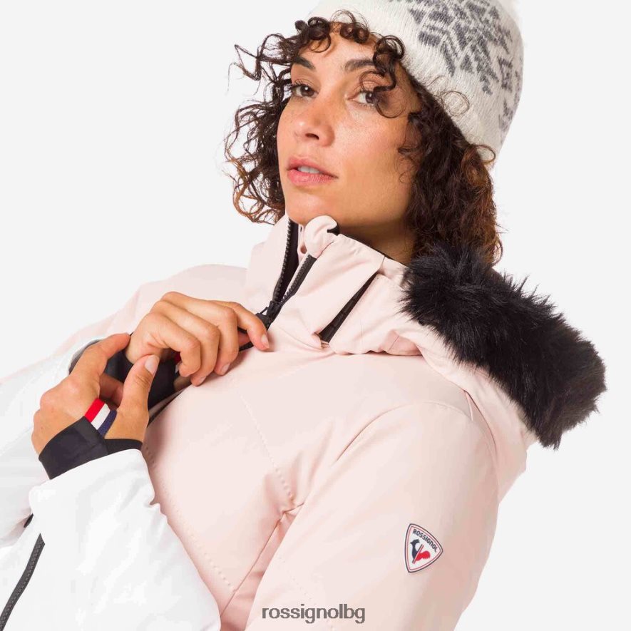 бг Rossignol Жени мериносово теренно ски яке прахообразно розово 68DD2T1018 върхове