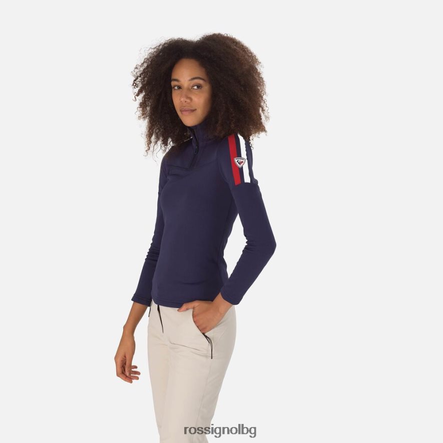 бг Rossignol Жени опит горнище с половин цип тъмно синьо 68DD2T1082 върхове
