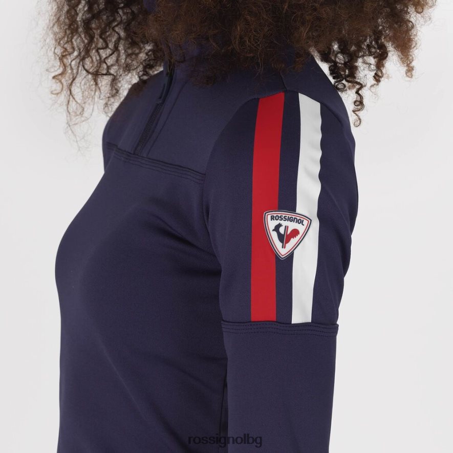 бг Rossignol Жени опит горнище с половин цип тъмно синьо 68DD2T1082 върхове