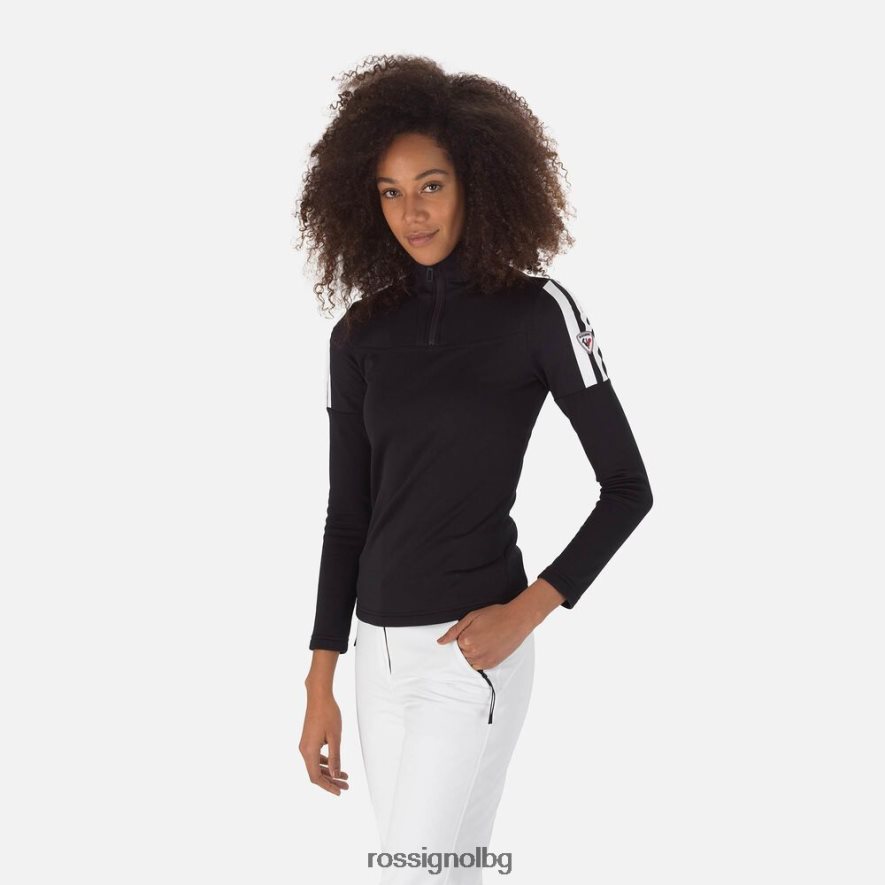 бг Rossignol Жени опит горнище с половин цип черен 68DD2T907 върхове