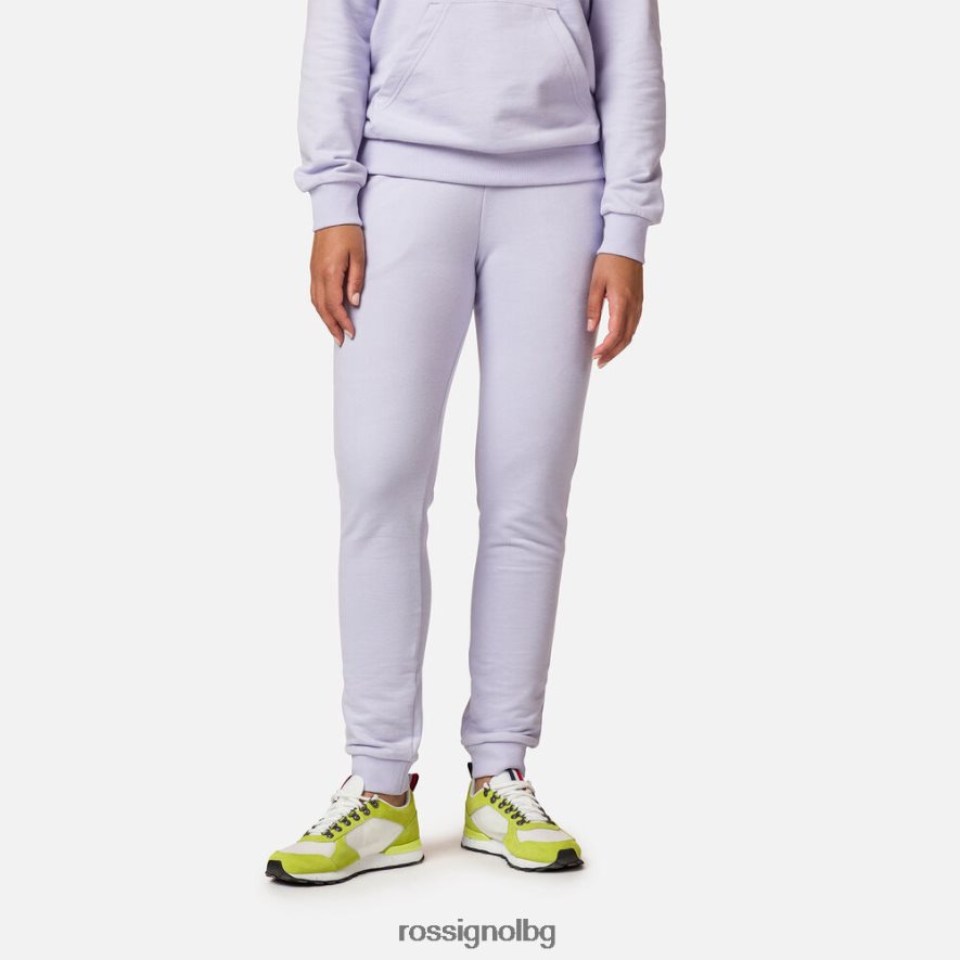бг Rossignol Жени памучен спортен панталон с лого лавандулово сиво 68DD2T965 дъна