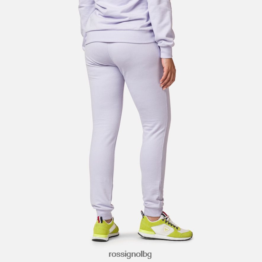 бг Rossignol Жени памучен спортен панталон с лого лавандулово сиво 68DD2T965 дъна