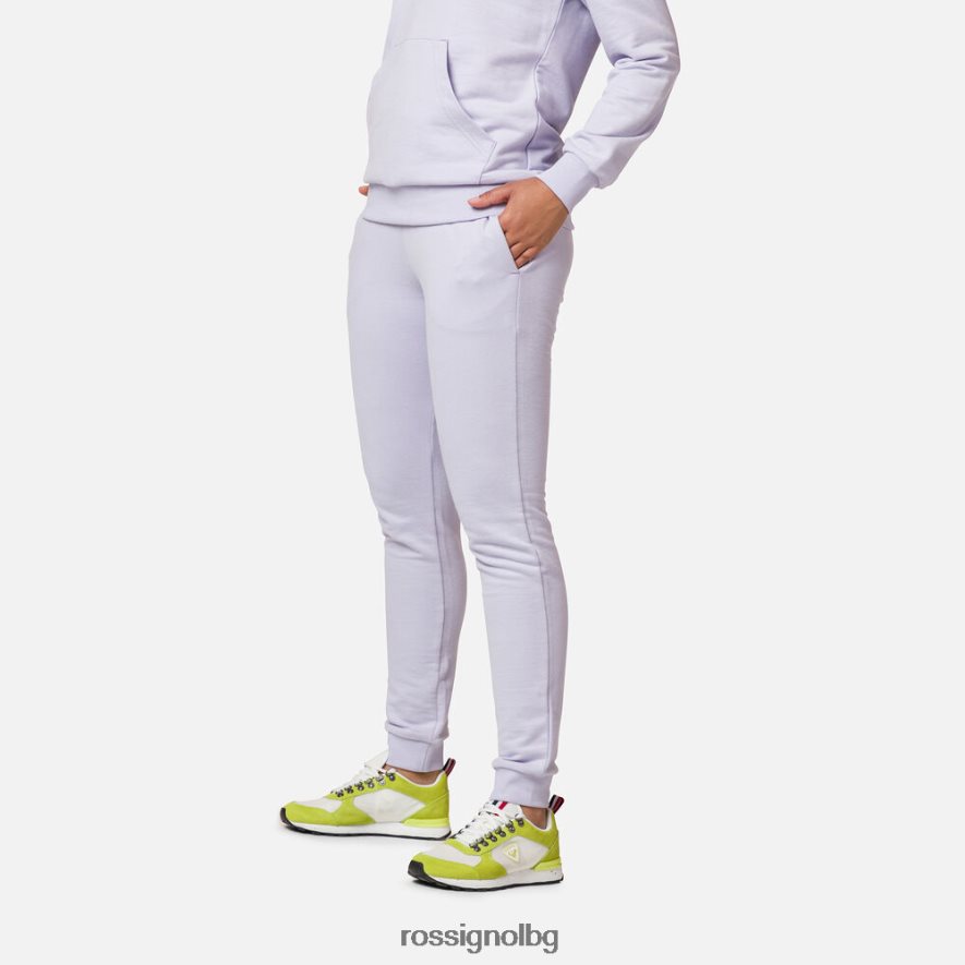 бг Rossignol Жени памучен спортен панталон с лого лавандулово сиво 68DD2T965 дъна