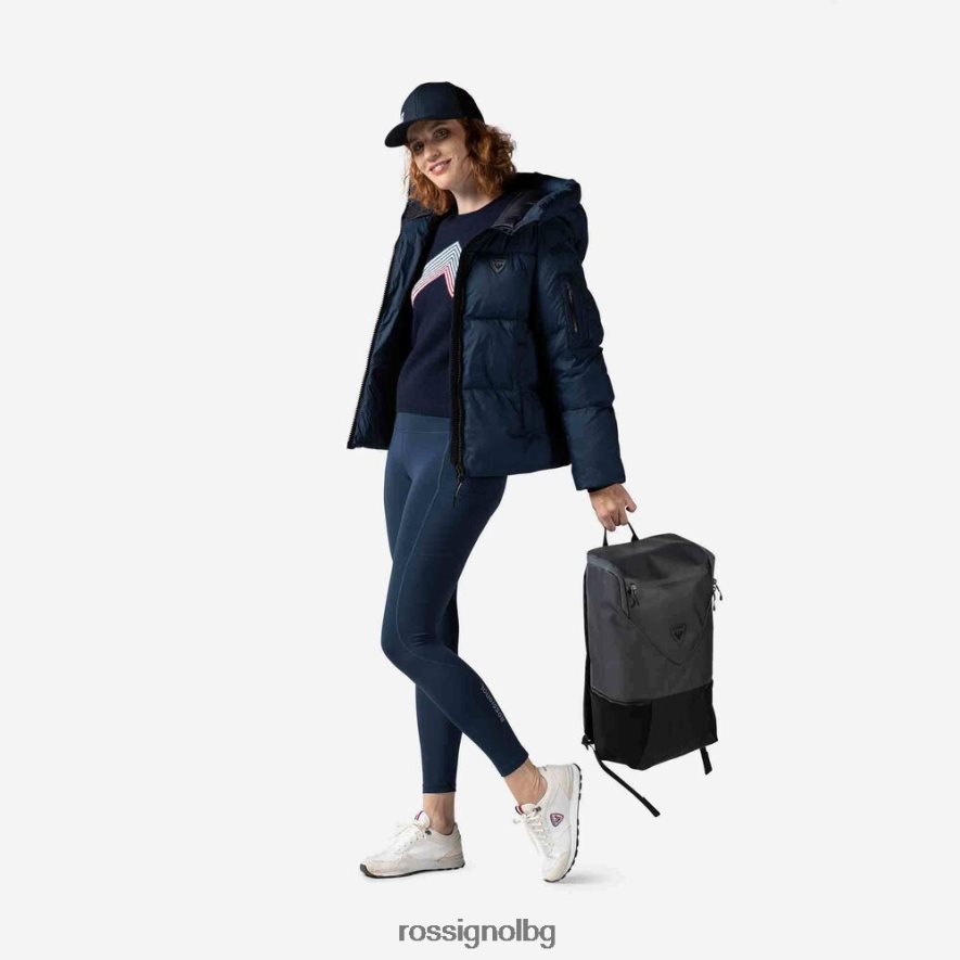 бг Rossignol Жени планинско горнище с кръгла яка тъмно синьо 68DD2T885 върхове