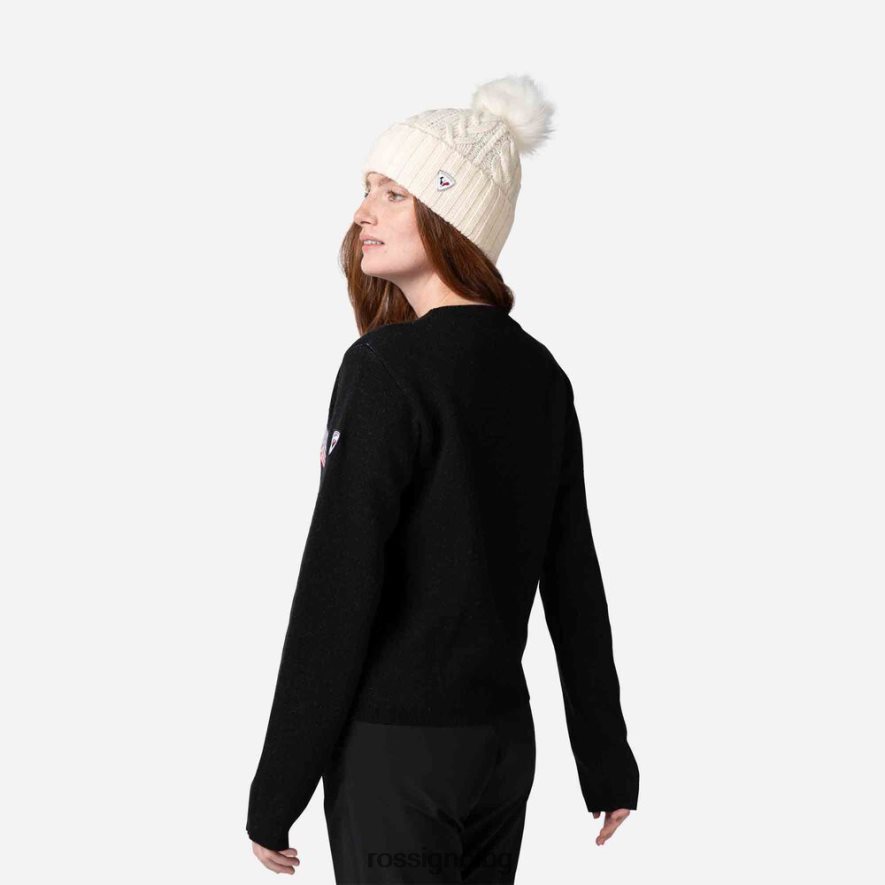 бг Rossignol Жени планинско горнище с кръгла яка черен 68DD2T903 върхове