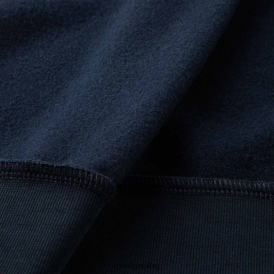 бг Rossignol Жени поларен суичър с лого и качулка с пълен цип тъмно синьо 68DD2T935 върхове