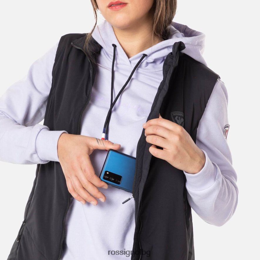 бг Rossignol Жени противоположна жилетка черен 68DD2T830 върхове