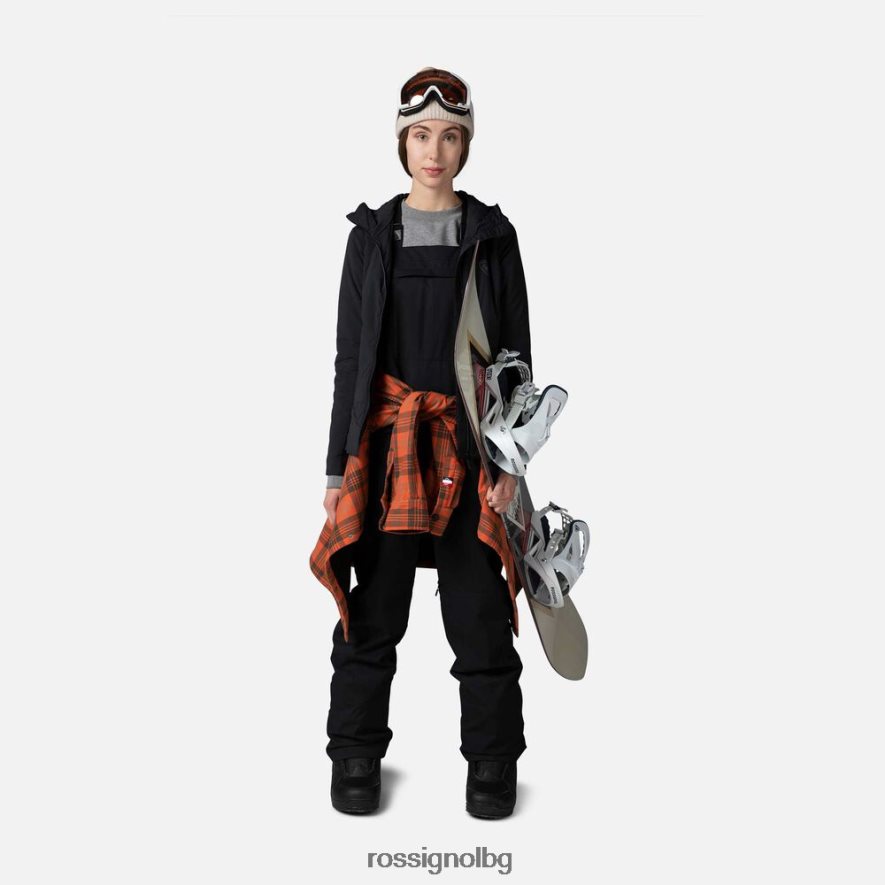 бг Rossignol Жени противоположно яке с качулка черен 68DD2T814 върхове