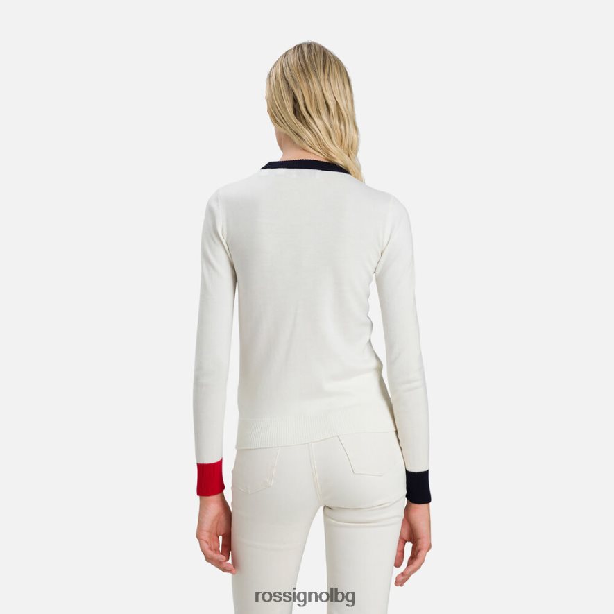 бг Rossignol Жени пуловер с кръгло деколте alya бяло 68DD2T993 върхове