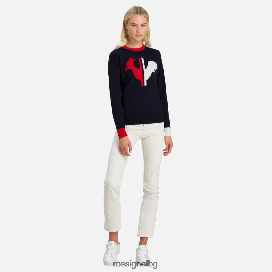 бг Rossignol Жени пуловер с кръгло деколте alya тъмно синьо 68DD2T977 върхове